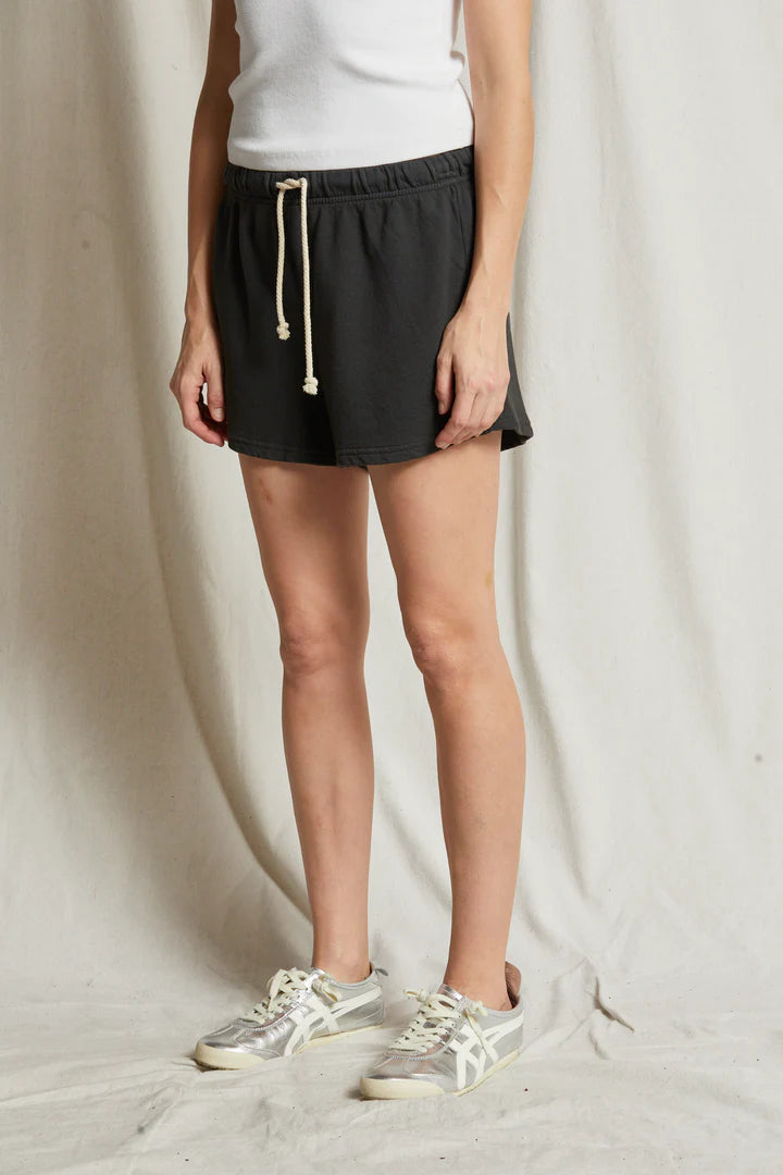 perfect white tee black Layla shorts
