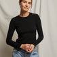 Rowe Rib Long Sleeve Ribbed Crew