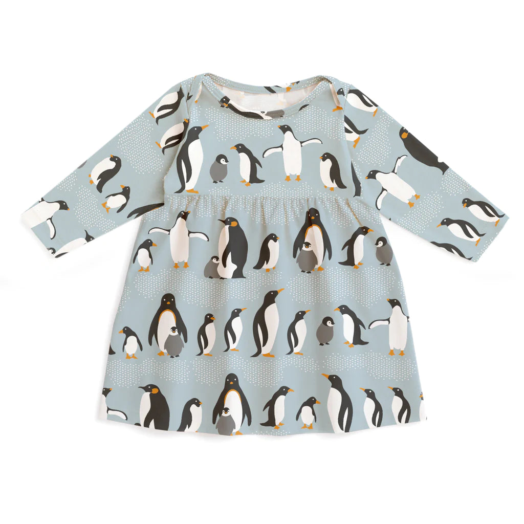 Lausanne Baby Dress- Penguins