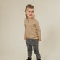 Organic Reef Henley Long Sleeve - Latte