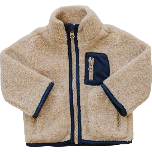 Mebie Baby Sherpa Zip-Up Jacket