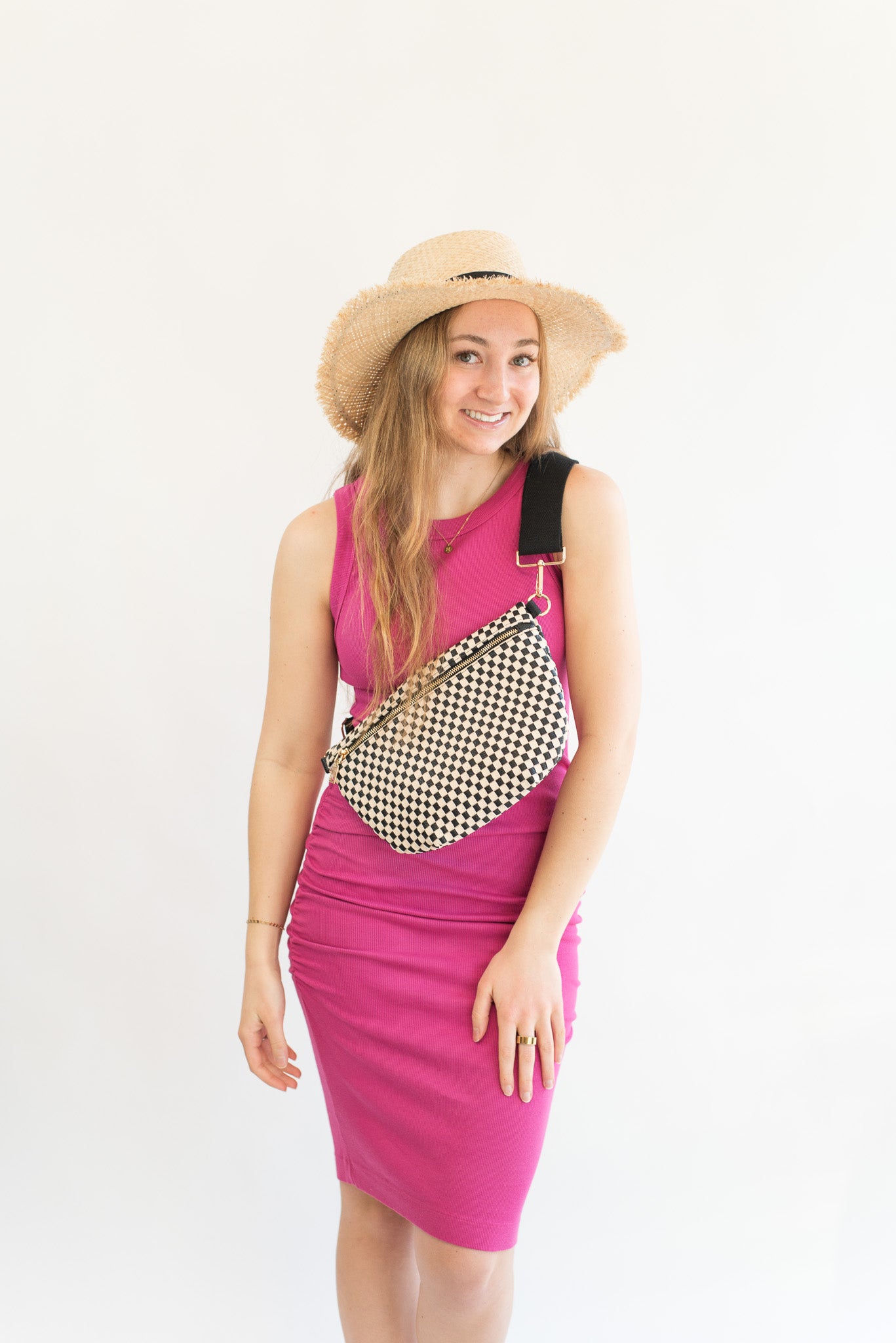 Michael Stars Demi Above the Knee Dress- Pitaya - Lulie