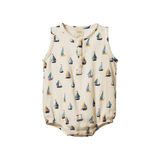 Cedar Suit Muslin- Regatta Print