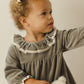 Velour Baby Dress- Forest