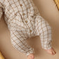 Pocketed Woven Jumpsuit- Blue Plaid
