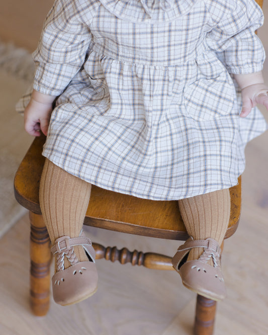 Mia Top + Bloomer Set- Blue Plaid