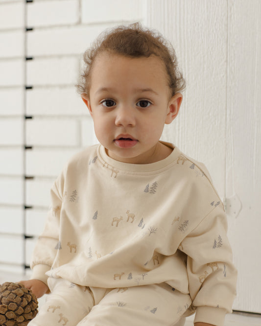 Relaxed Sweatshirt- Deer