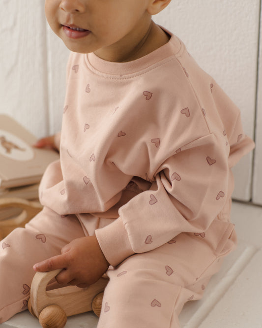 Relaxed Sweatshirt- Hearts
