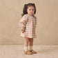 V Smocked Dress- Rustic Plaid