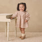 V Smocked Dress- Rustic Plaid