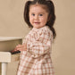 V Smocked Dress- Rustic Plaid
