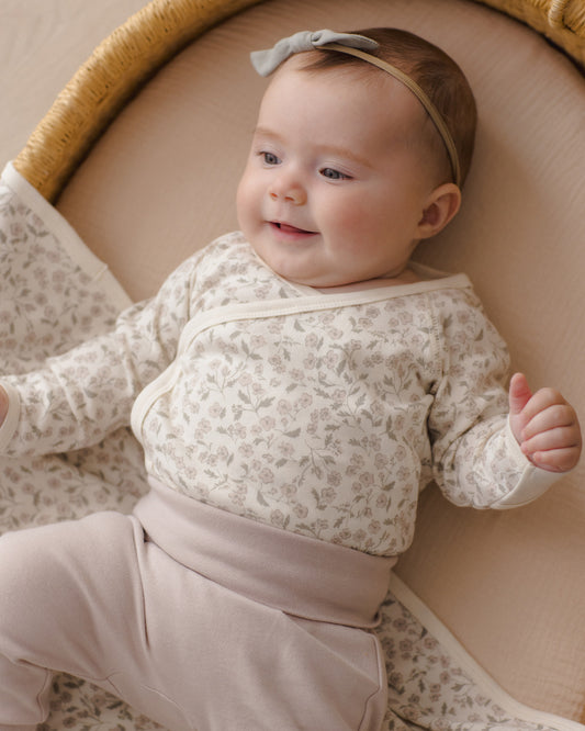 Side Snap Bodysuit + Pant Set- Floret