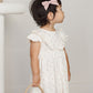 Ruffle Collar Jersey Dress- Flower Field