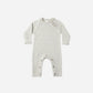 Cozy Heather Knit Jumpsuit- Blue