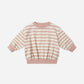 Relaxed Sweatshirt- Pink Stripe