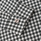 Collared Long Sleeve Shirt- Black Gingham