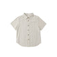 Collared Short Sleeve Shirt Nautical Stripe