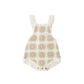 Crochet Romper- Citron Daisy Check