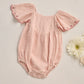 Roxy Romper- Petal Gingham