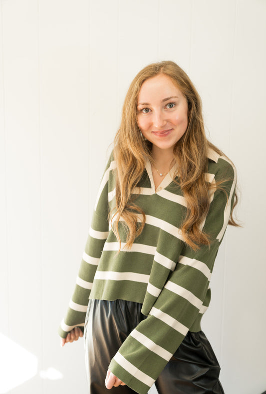 Rhythm Rugby Polo Knit Sweater