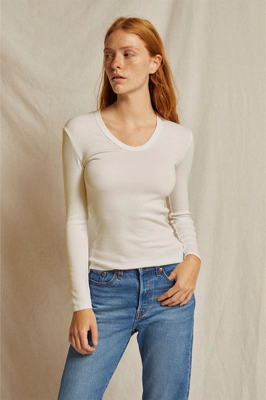 Robyn Luxe Rib Long Sleeve- Sugar