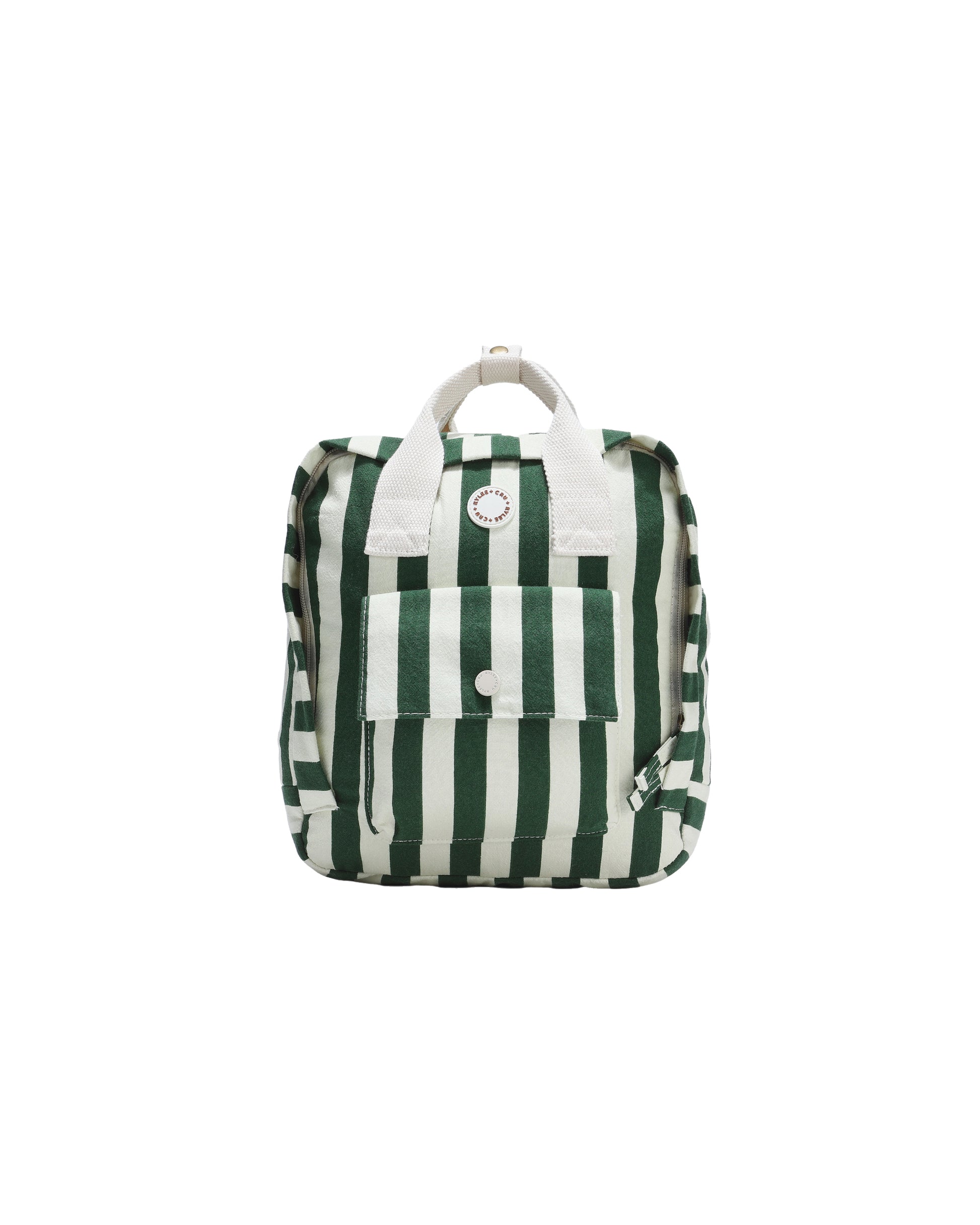 Rylee + Cru Mini Backpack- Green Stripe