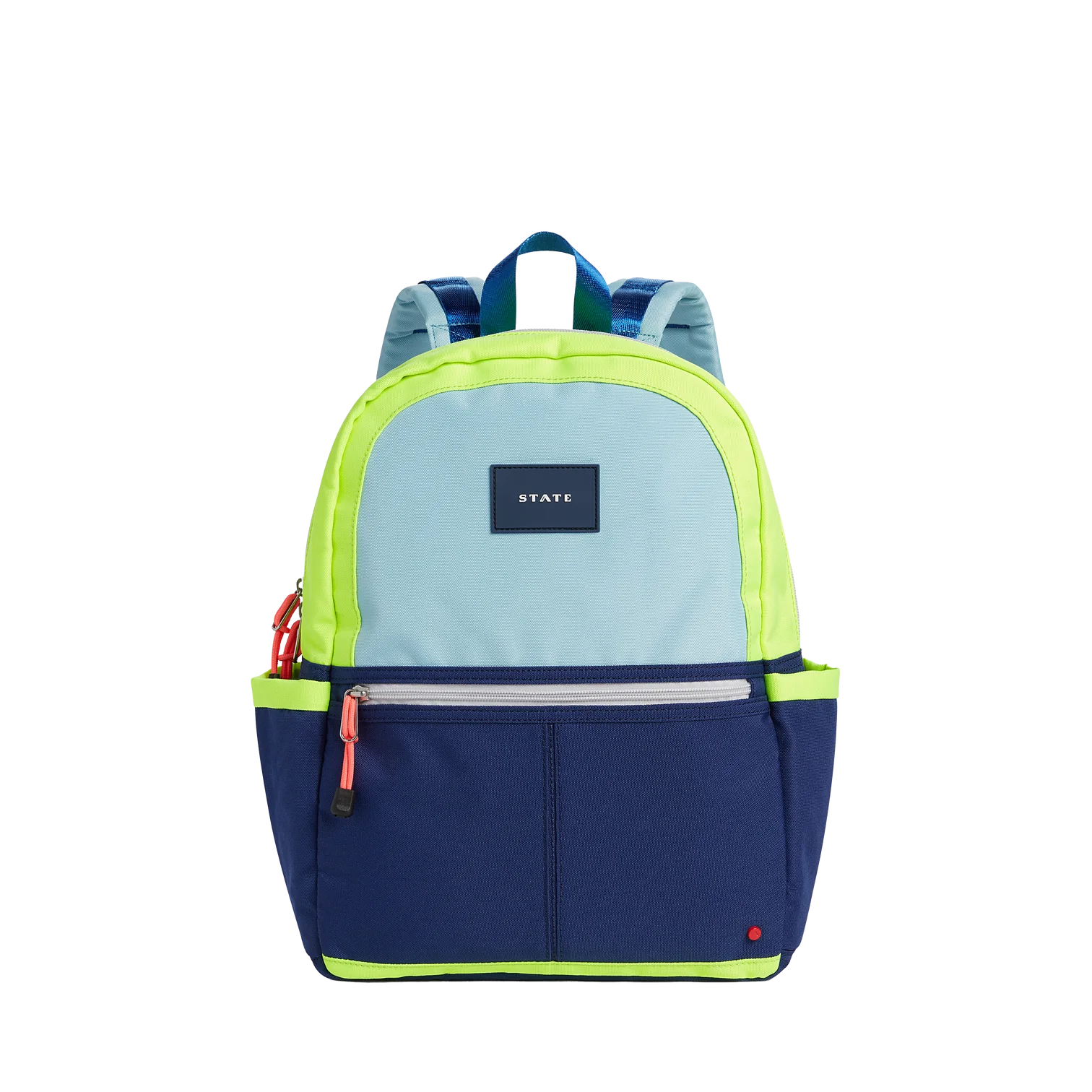 Kane Kids Travel Backpack- Navy/Neon - Lulie