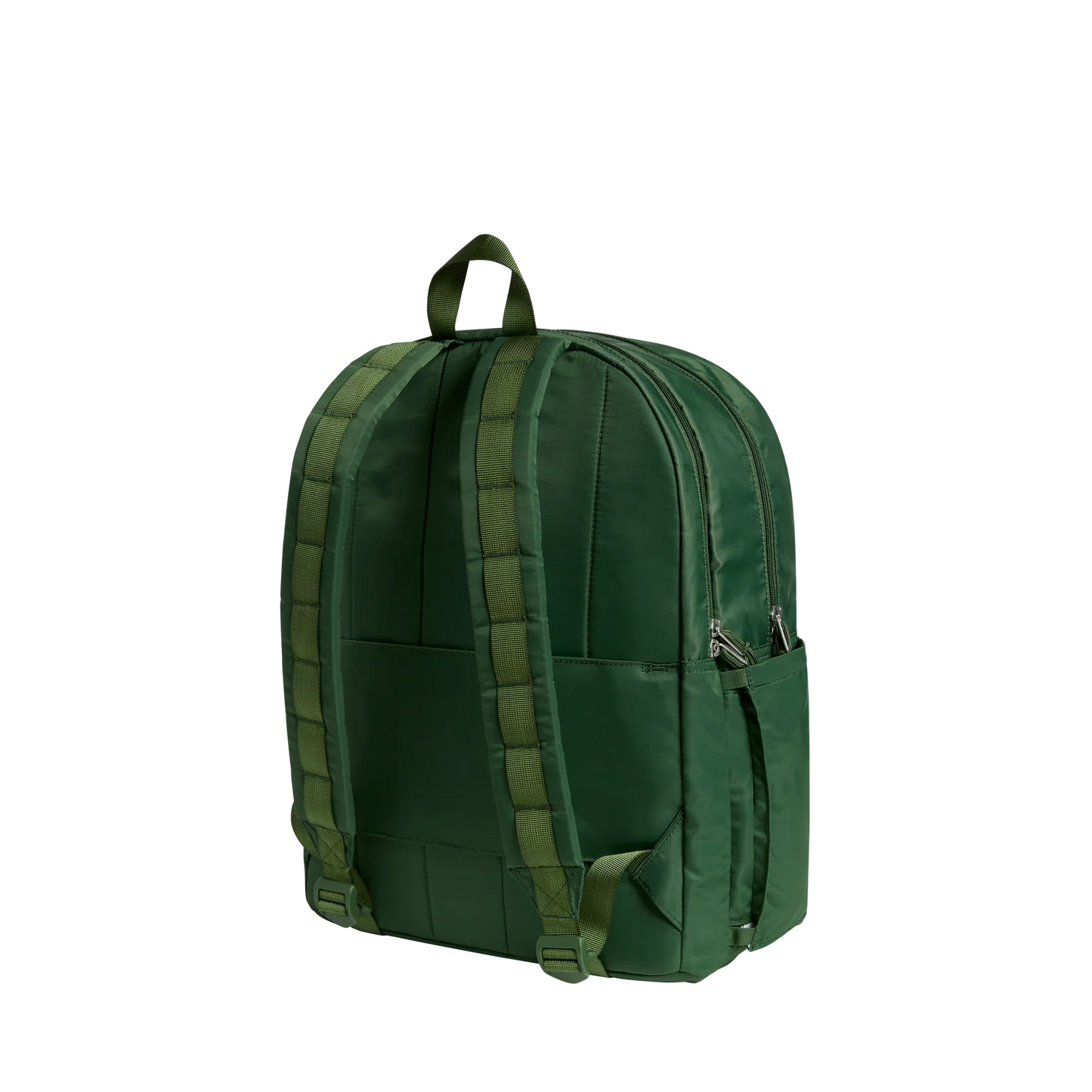 Kane Double Pocket Large Backpack- Olive Chevron