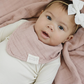 Dusty Rose Muslin Bib