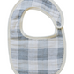Coastal Plaid Classic Muslin Bib