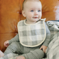 Coastal Plaid Classic Muslin Bib
