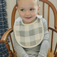 Coastal Plaid Classic Muslin Bib