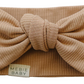 Latte Ribbed Bamboo Head Wrap