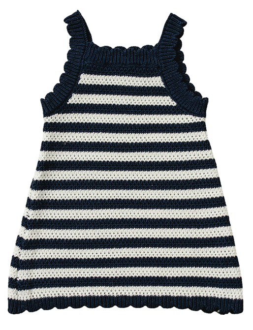 Navy Stripe Knit Tank Dress
