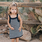 Navy Stripe Knit Tank Dress