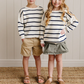 Navy Stripe Knit Sweater