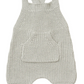 Heather Grey Pocket Knit Overalls