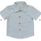 Green Stripe Button Up Pocket Shirt