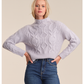 Reba Cable Funnel Neck Pullover