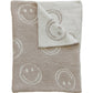 Mebie Baby Smiley Taupe Plush Blanket