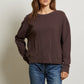 perfectwhitetee Tyler French Terry Pullover Sweatshirt- Cocoa