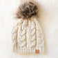 Taupe Pom Hat