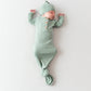 Ribbed Knotted Gown with Hat Set- Thyme