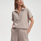 Ritchie Short Sleeve Sweat - Taupe Marl