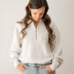 Varley Davidson Sweat- Ivory Marl