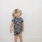 Americana Floral Ribbed Bamboo Cozy Short Set