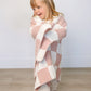 Pink Checkered Plush Blanket