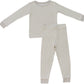 Taupe Stripe Ribbed Bamboo Cozy Set