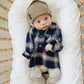 Plaid Hooded Button Up Shirt