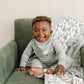 Green Stripes Classic Muslin Bib